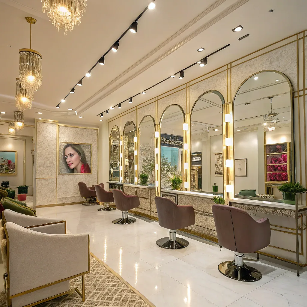 Beautiful interior of VOLRANYTHIS Hair Salon