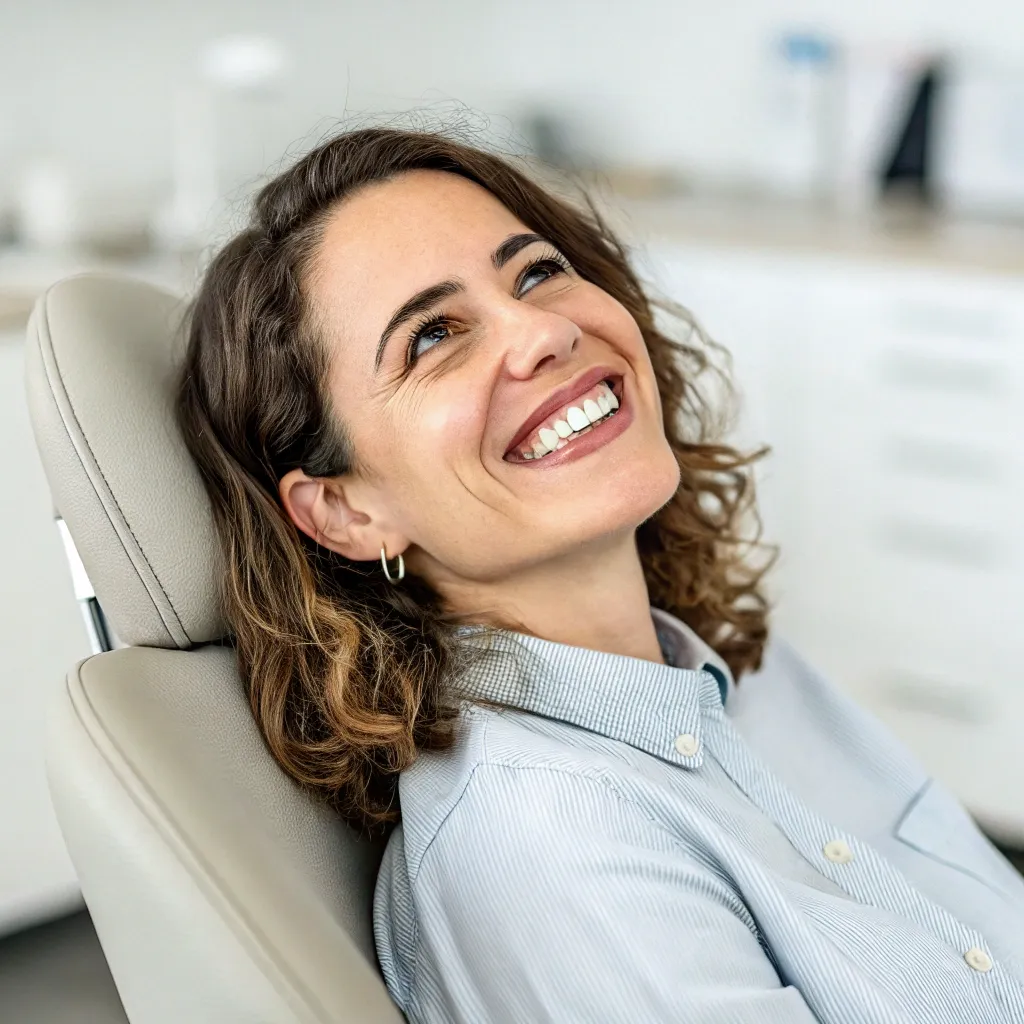 A portrait of a happy client